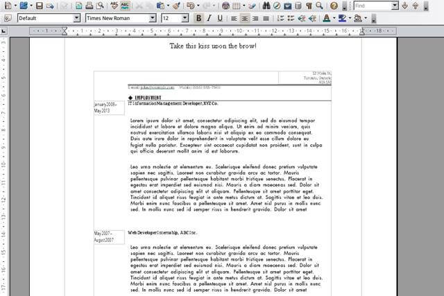 OpenOffice Writer