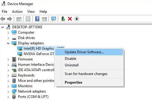 update graphic driver