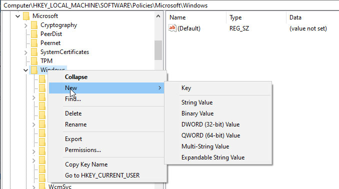 DWORD (32-bit) Value Windows 11 Regisrty editor