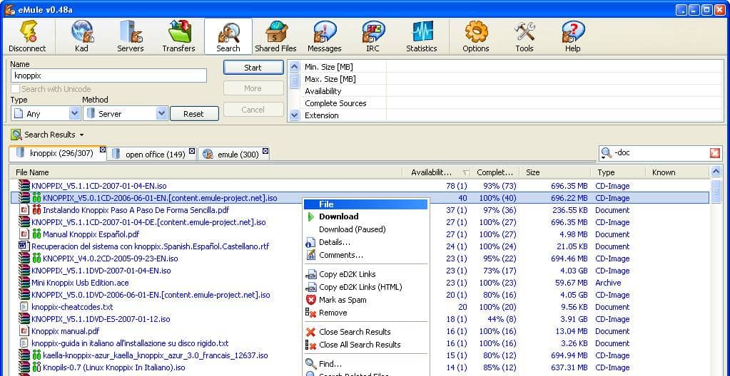 p2p file sharing software download