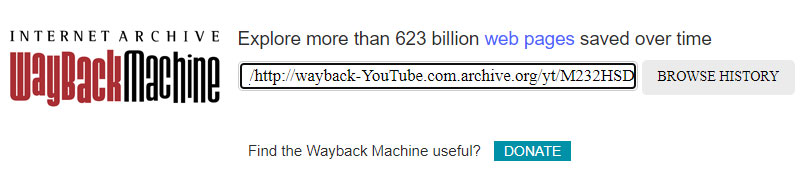 WayBackMachine