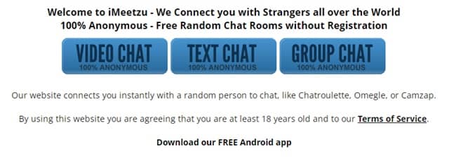 Random chat service text