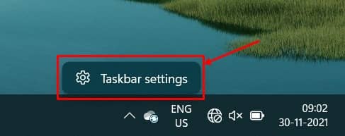 Taskbar Settings
