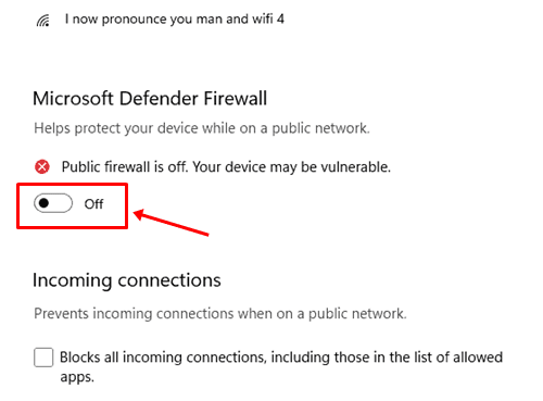 Disable Windows 11 Firewall