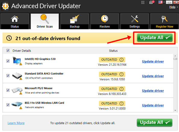Update All drivers