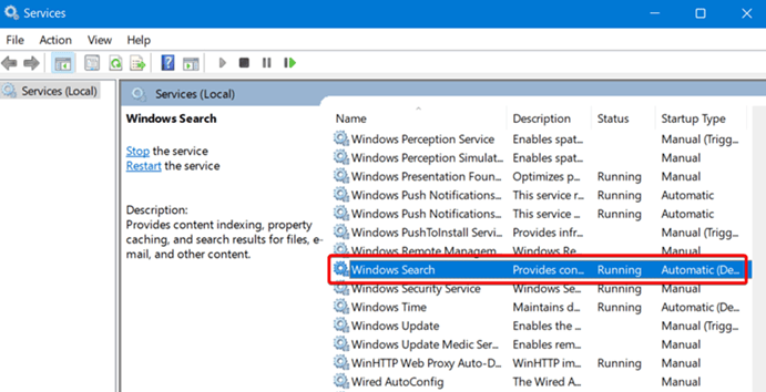 Windows Search Service
