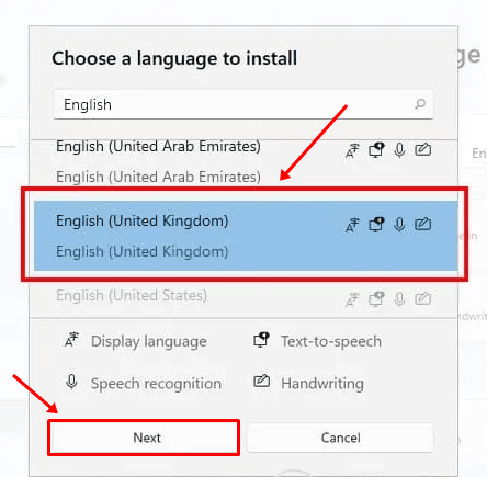 Install New Language in Windows 11