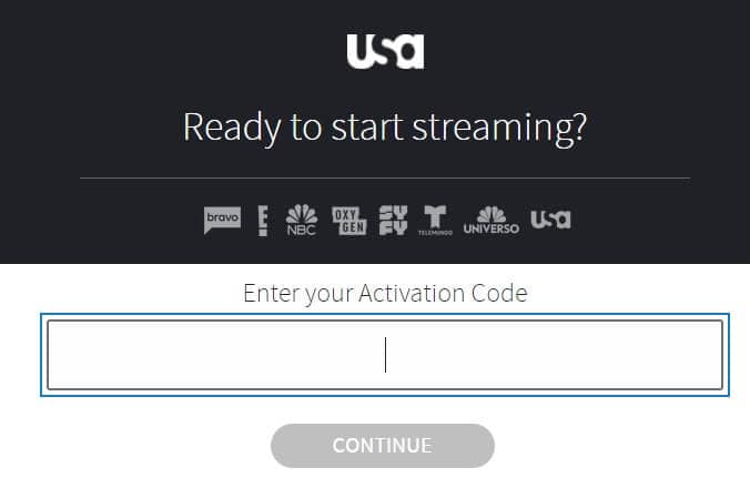 Now, it will send you an activation code on your TV screen