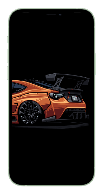 Modern Racing Car OLED Background