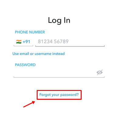 Forget your password