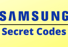 List of Samsung Secret Codes