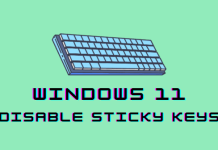 How to Turn Off Sticky Keys on Windows 11 Easily