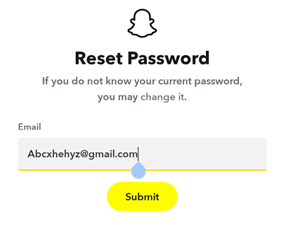 recover snapchat using email ID