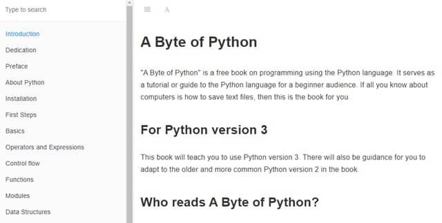 A Byte Of Python