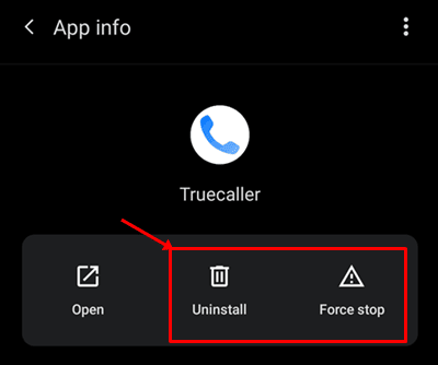 Disable or Uninstall TrueCaller App