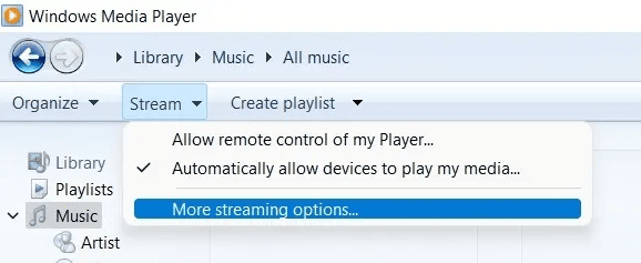 More Streaming options