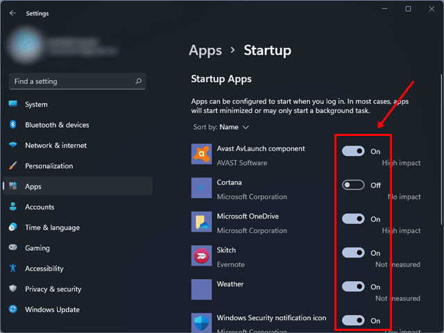 disable the unnecessary apps