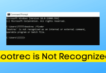 Bootrec is Not Recognized in Windows 11