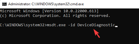 msdt.exe -id DeviceDiagnostic