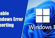 How to Disable Windows Error Reporting Service in Windows 11