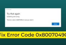 How To Fix Error Code 0x80070490 in Windows 11