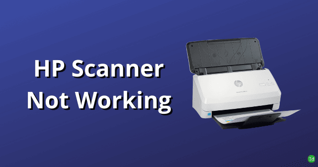 HP Scanner Not Working in Windows 11