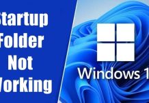 Fix Windows 11 Startup Folder Not Working