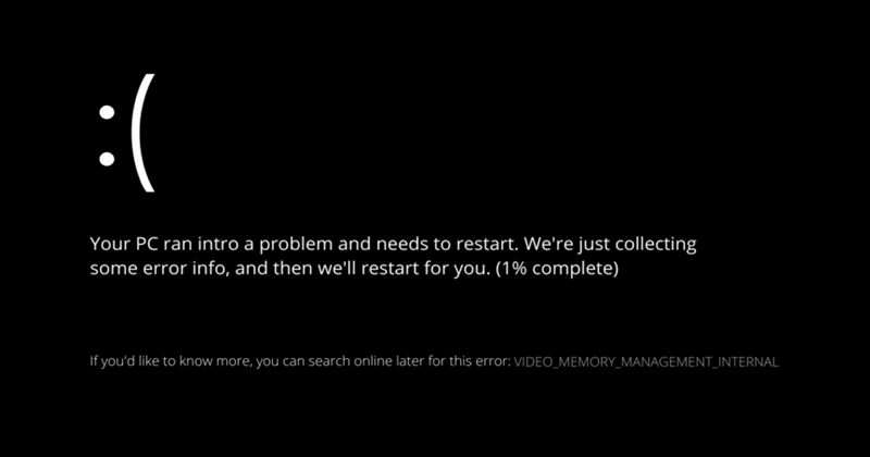Video Memory Management Internal Error in Windows 11