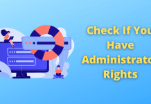Check If You Have Administrator Rights