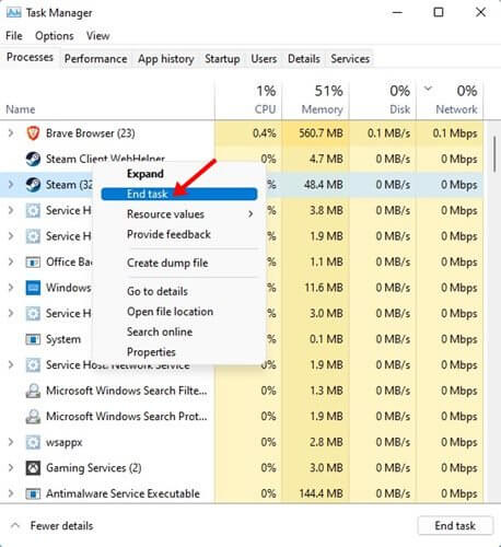 How to Fix Steam Client WebHelper High CPU Usage in Windows 11