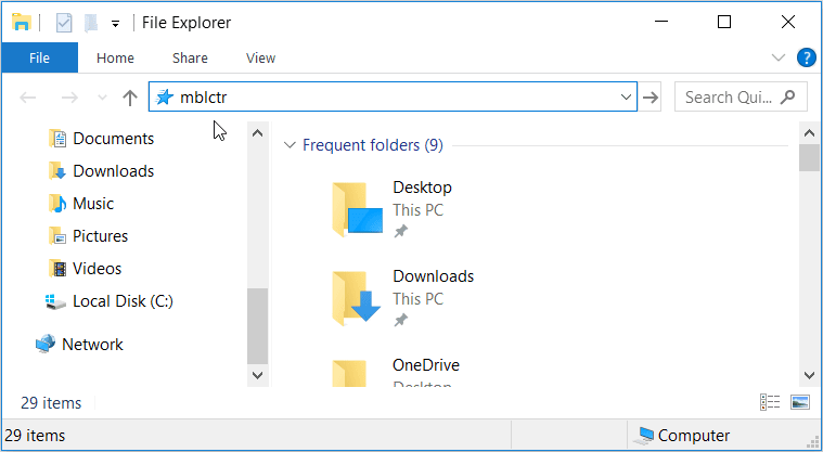 Use File Explorer’s Address Bar