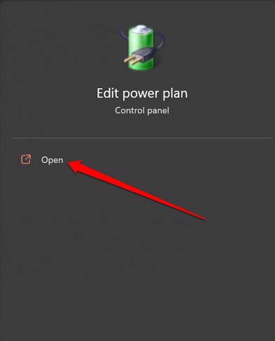 edit power plan in Windows