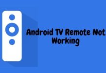 Android TV Remote Not Working
