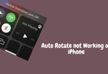 Auto Rotate not Working on iPhone