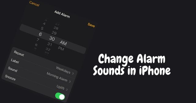 Cambiar sonidos de alarma en iPhone