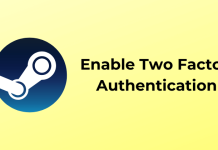 Enable Two Factor Authentication on Steam