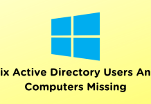 Fix Active Directory Users And Computers Missing