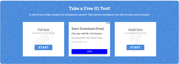 Genius Tests; best free iq tests