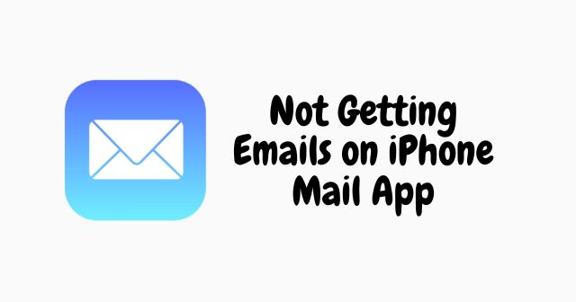 No recibir correos electrónicos en la aplicación de correo de iPhone