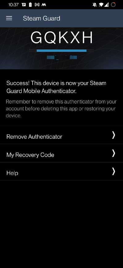 enable two factor authentication on Steam