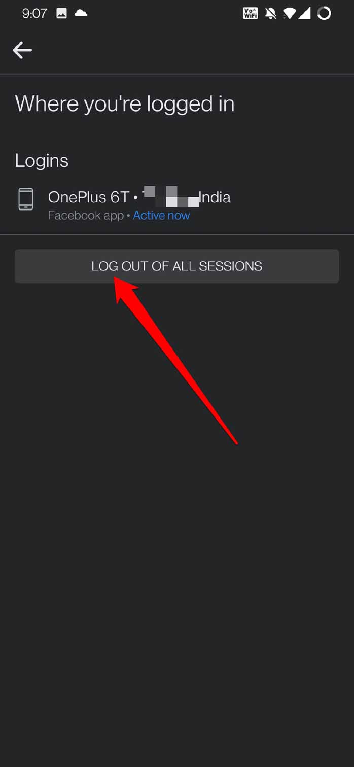 log out of facebook active sessions