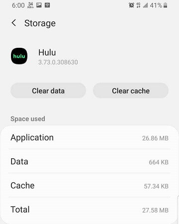 Hulu-clear-data-cache