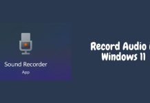 Record Audio in Windows 11