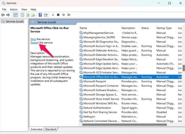 Error de actualización de Microsoft Office