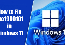 How to Fix 0xc1900101 Error on Windows 11