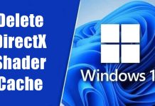 How to Delete DirectX Shader Cache