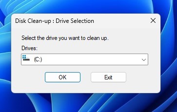 Select your system installation drive