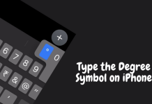 Type the Degree Symbol on iPhone