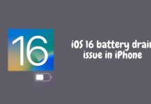 iOS 16 battery drain issue in iPhone