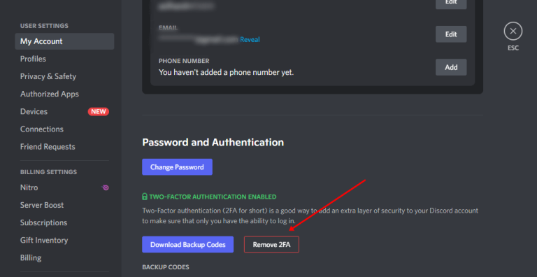 How to Enable / Disable Two-Factor Authentication (2FA) on Discord